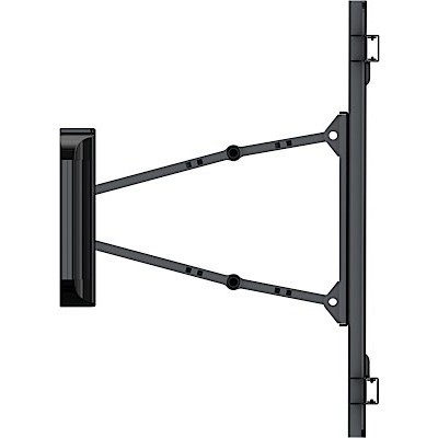 HOSPITALITY ARTICULATING WALL MOUNT WITH INTEGRATED SECURITY